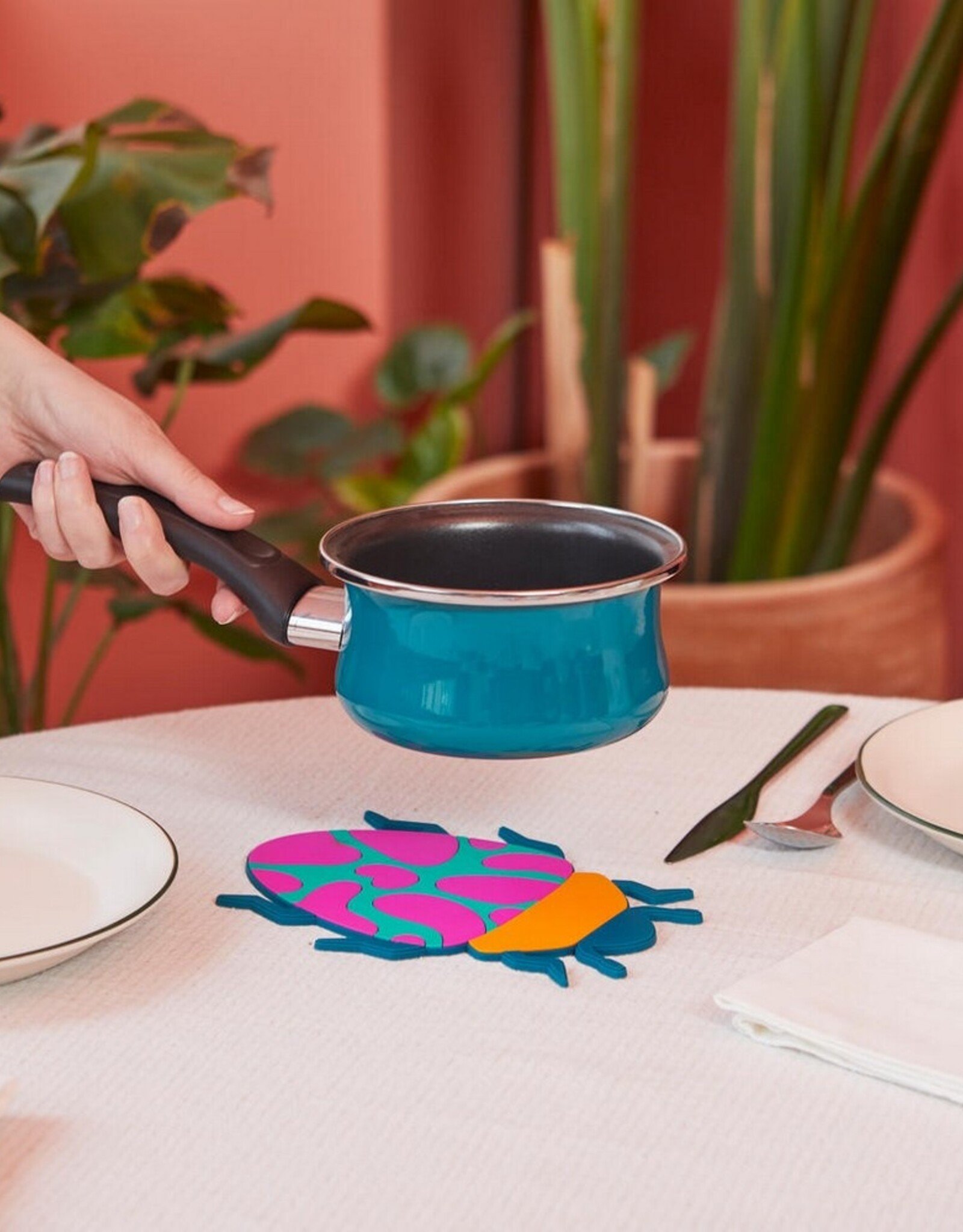 Balvi Pannenonderzetter The Beetles Oranje