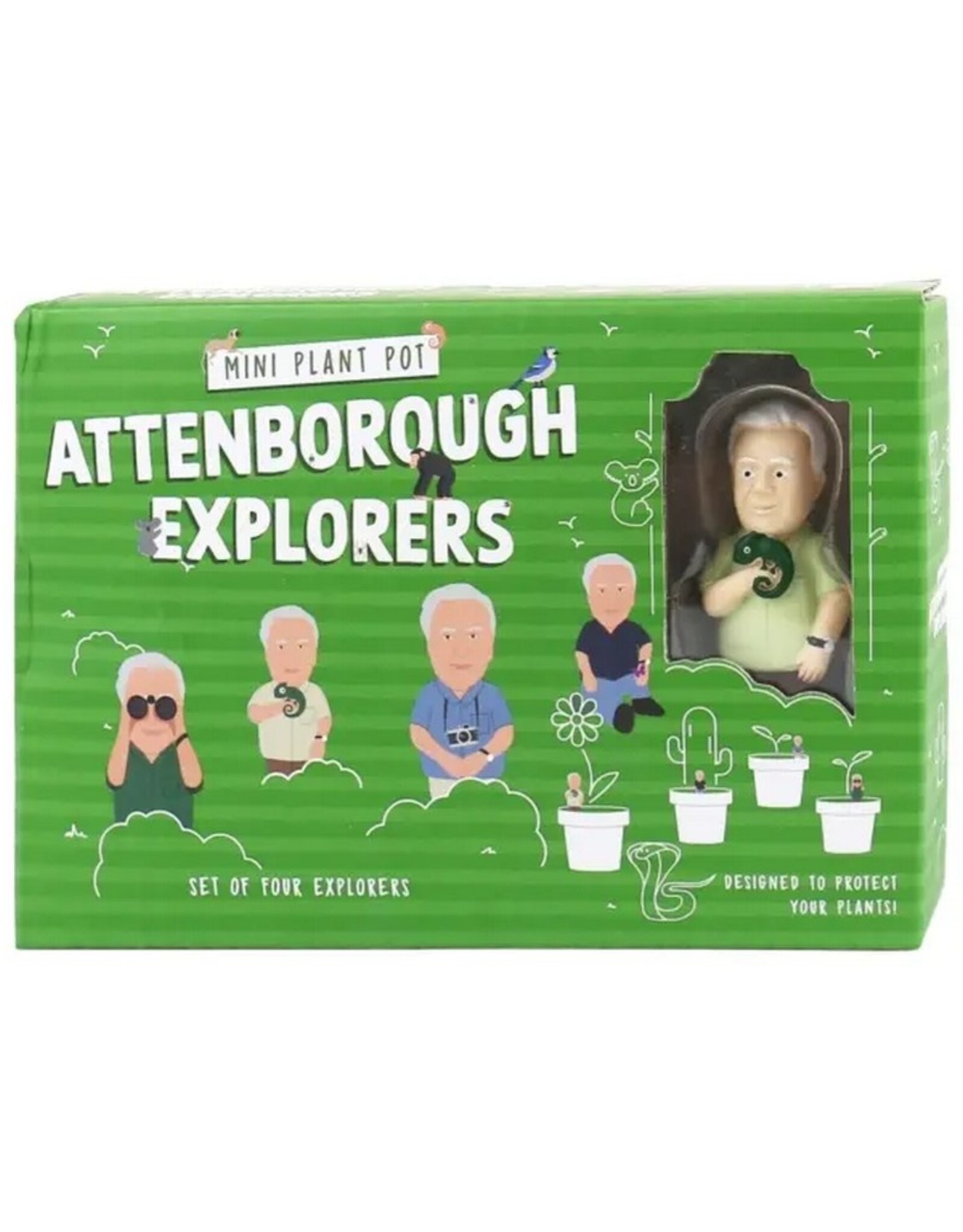 Gift Republic Mini Plant Pot Attenborough Explorers