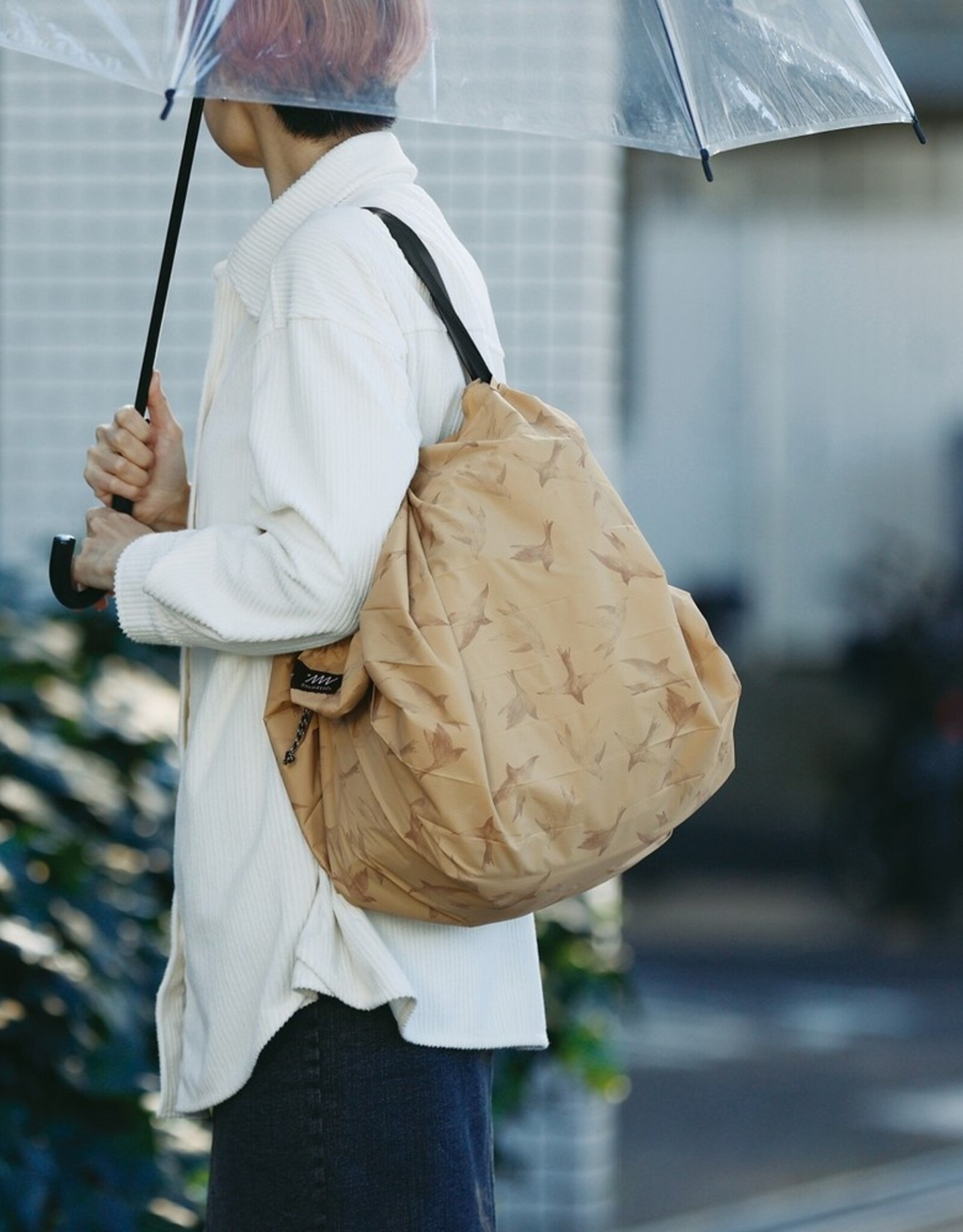 Shupatto Opvouwbare Shopper Shupatto 27L met rits Flying Birds