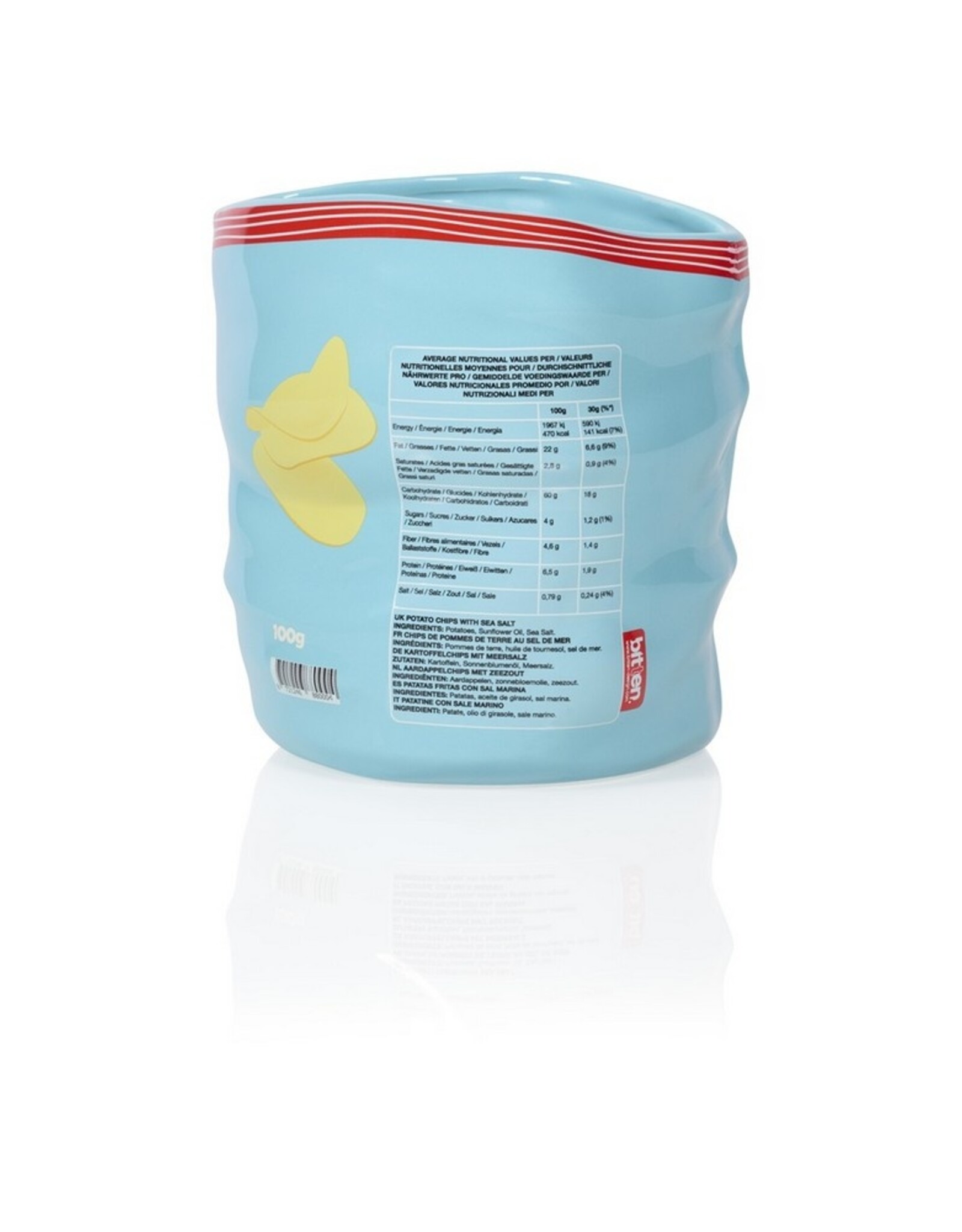 Bitten Chips Ceramic Bag