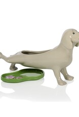 Bitten Planter Peeing Dog