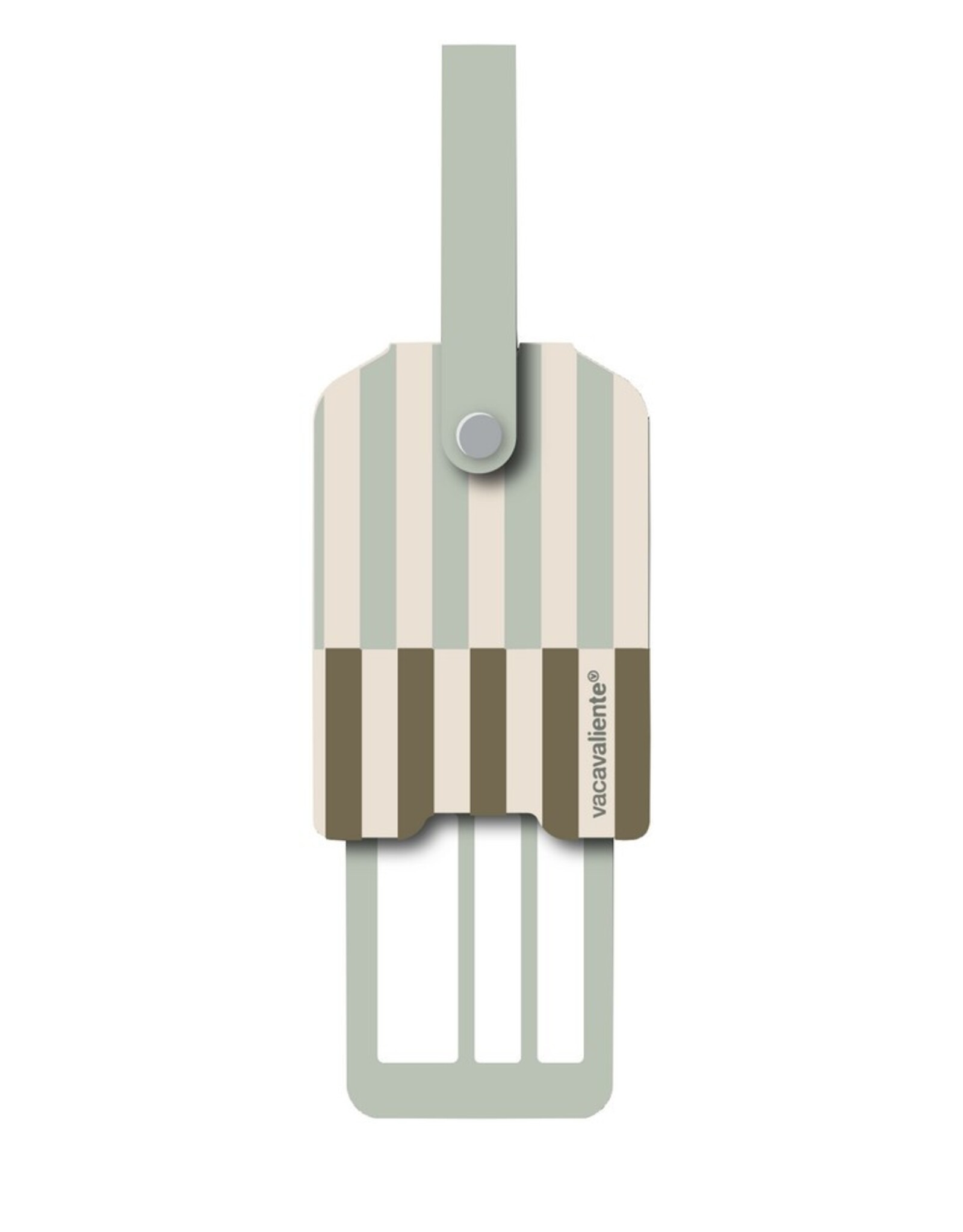 Vacavaliente Kofferlabel Stripes Nile Green