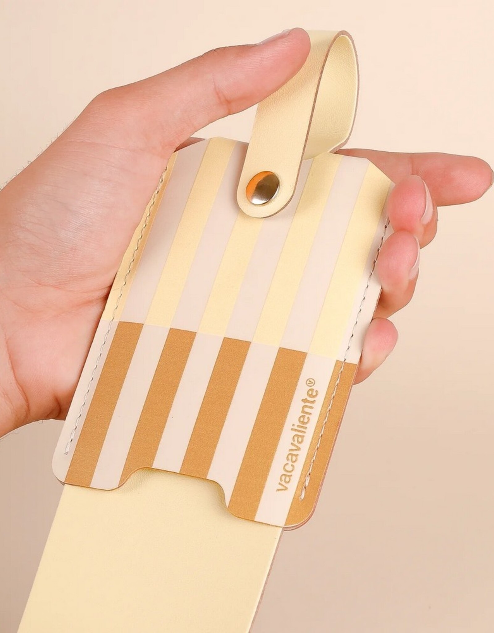 Vacavaliente Kofferlabel Stripes Vanilla
