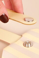 Vacavaliente Kofferlabel Stripes Vanilla