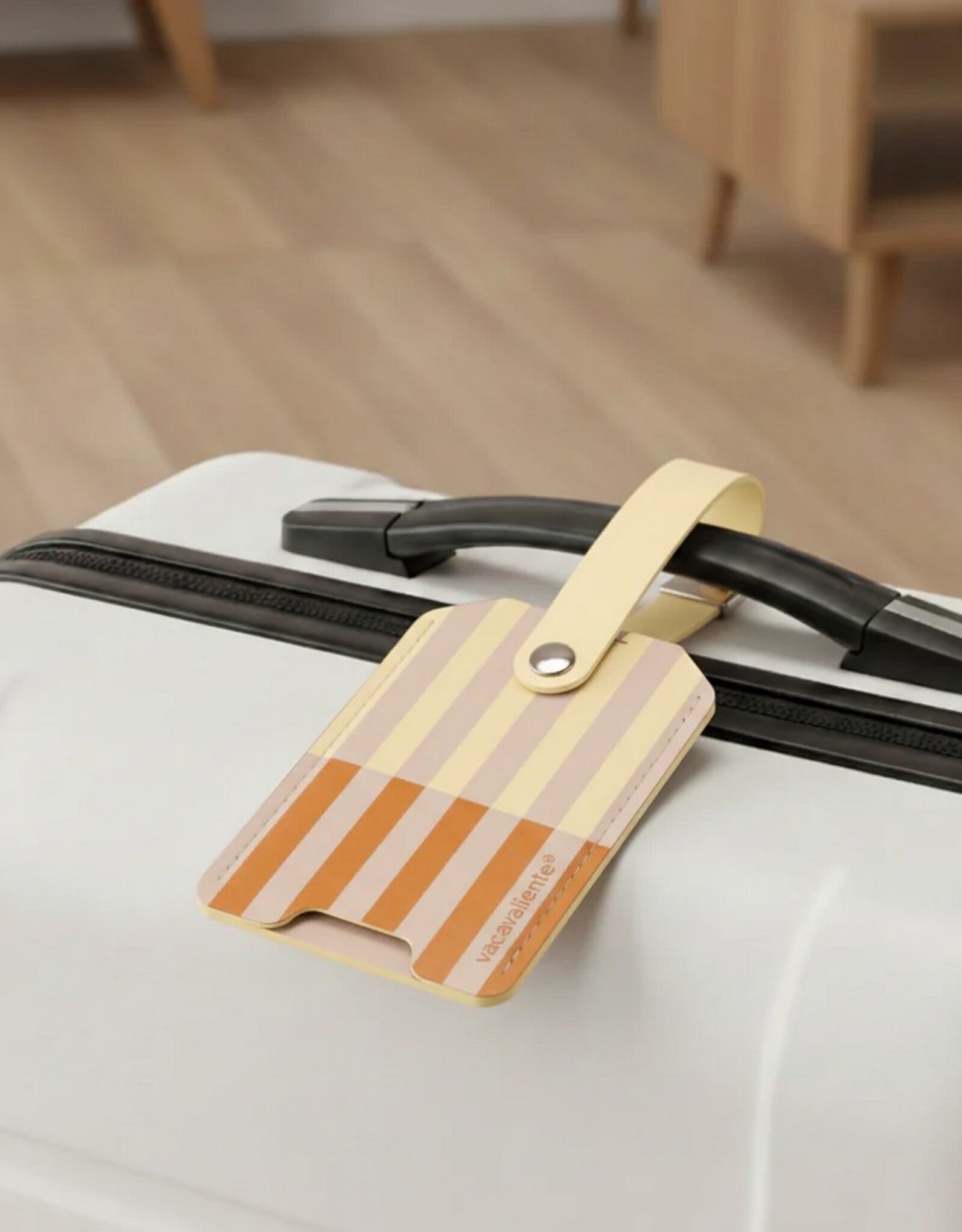 Vacavaliente Kofferlabel Stripes Vanilla