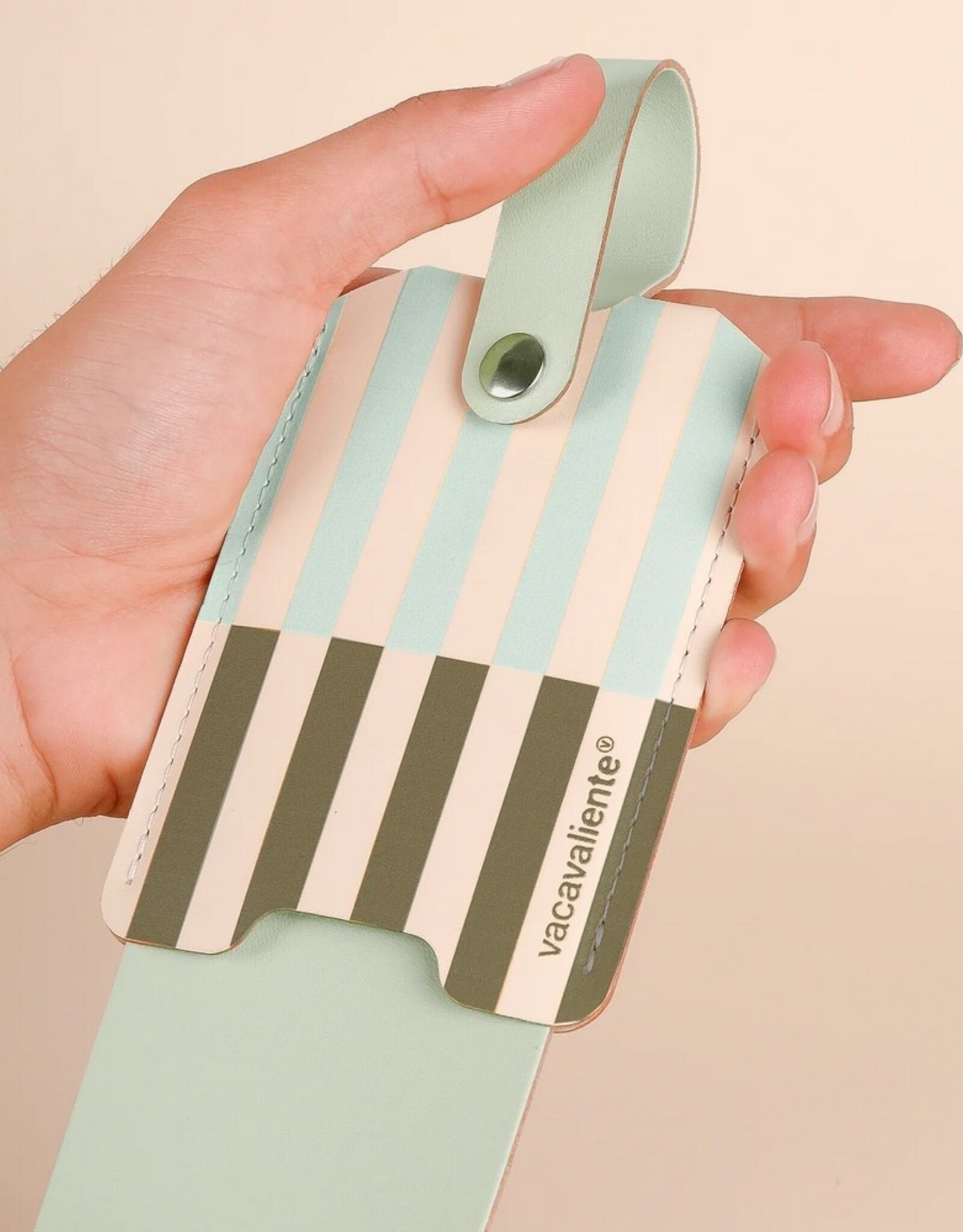 Vacavaliente Kofferlabel Stripes Nile Green