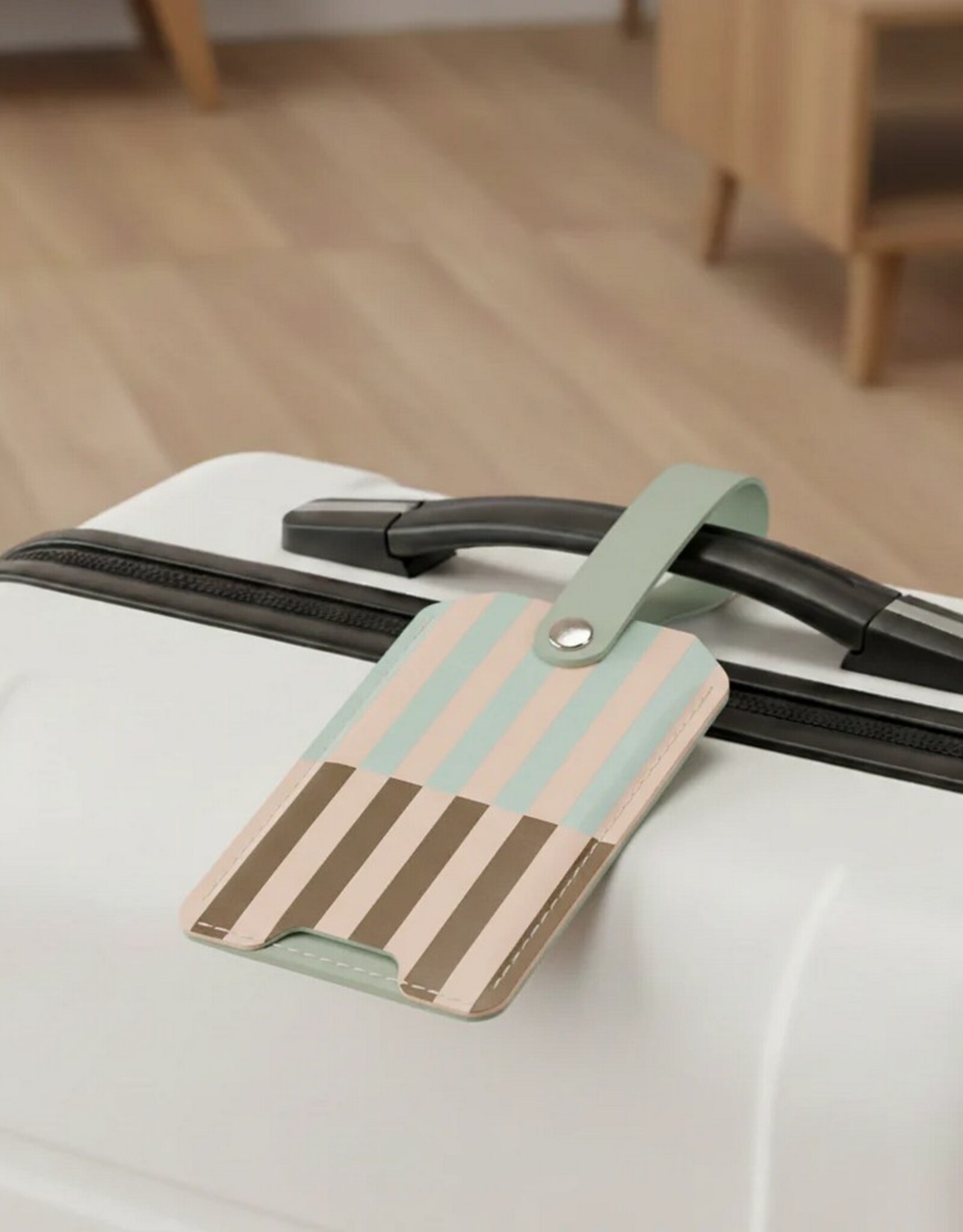 Vacavaliente Kofferlabel Stripes Nile Green