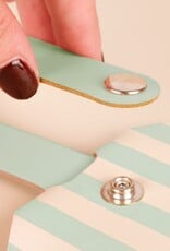 Vacavaliente Kofferlabel Stripes Nile Green