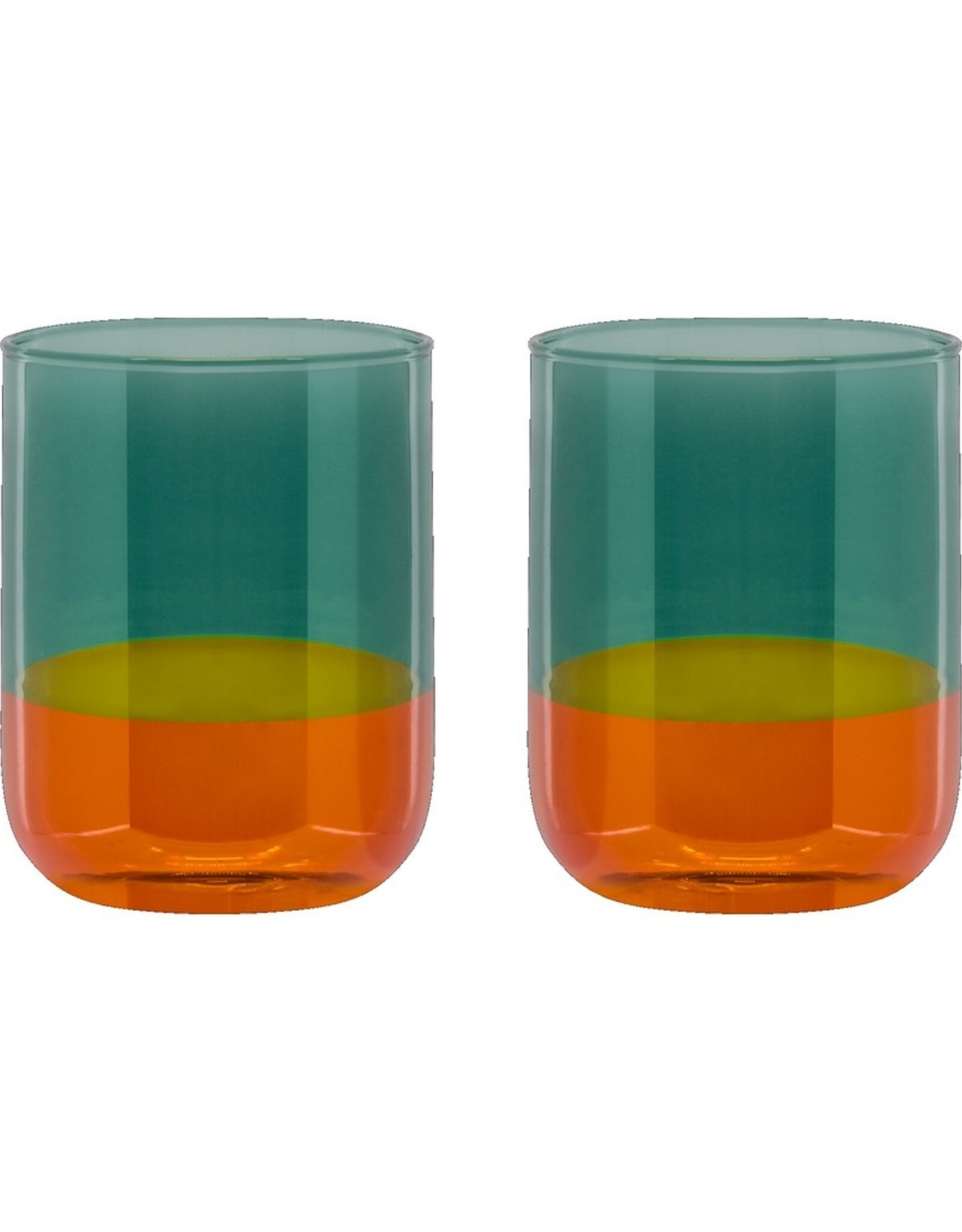 Remember Glazen Amber Set van 2