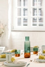 Remember Glazen Amber Set van 2