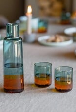 Remember Glazen Amber Set van 2