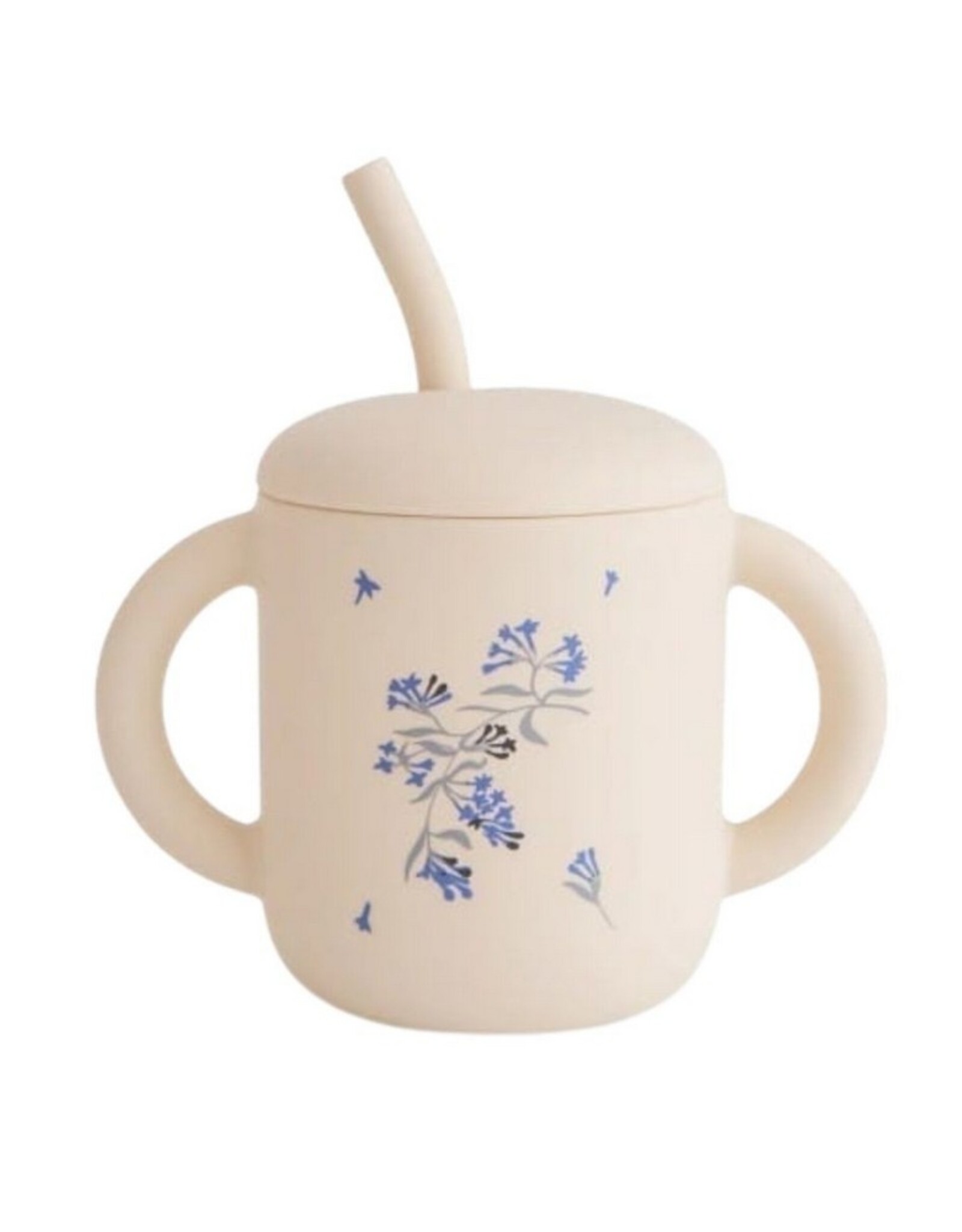 Mushie Drinkbeker met rietje Lilac Flowers