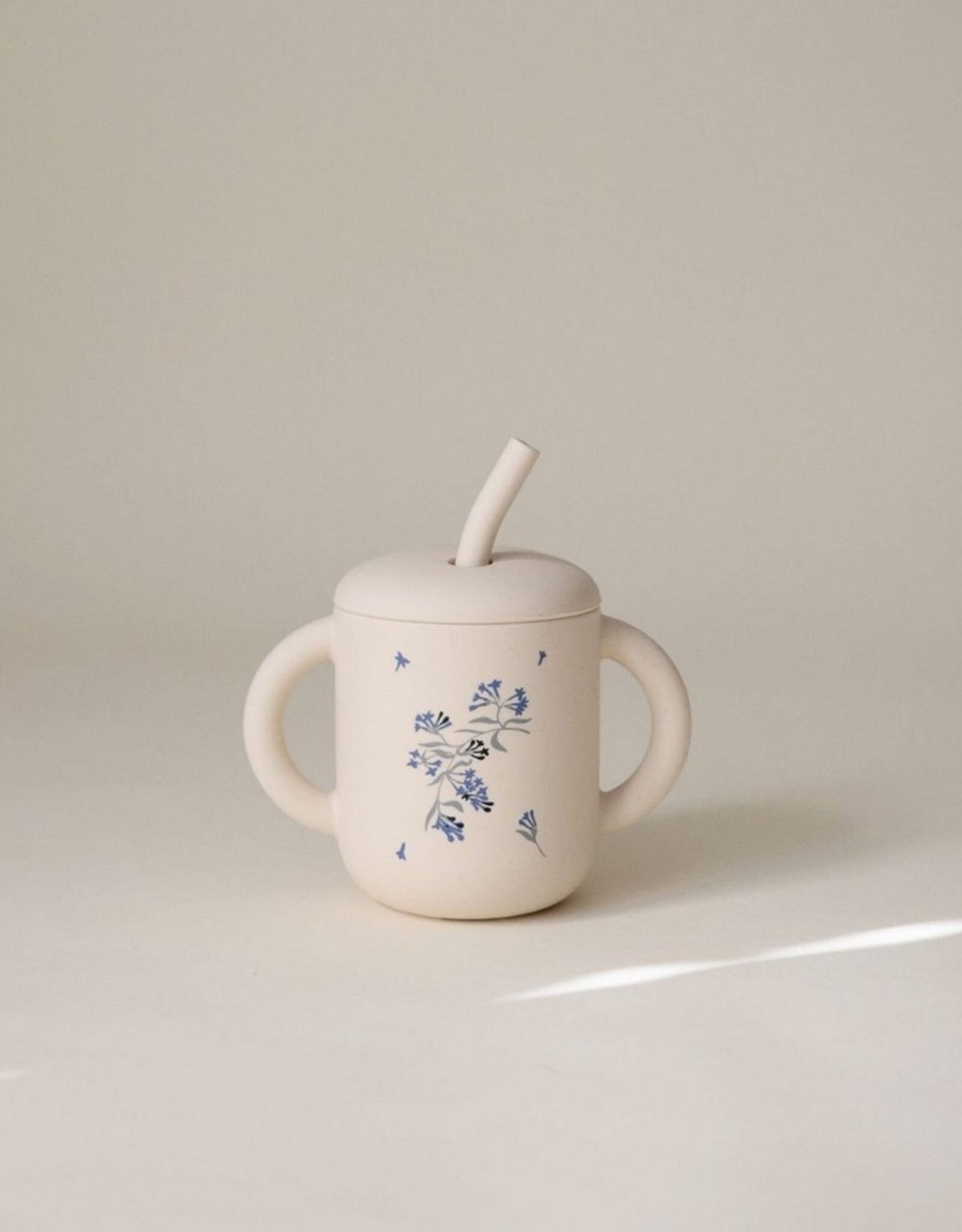 Mushie Drinkbeker met rietje Lilac Flowers