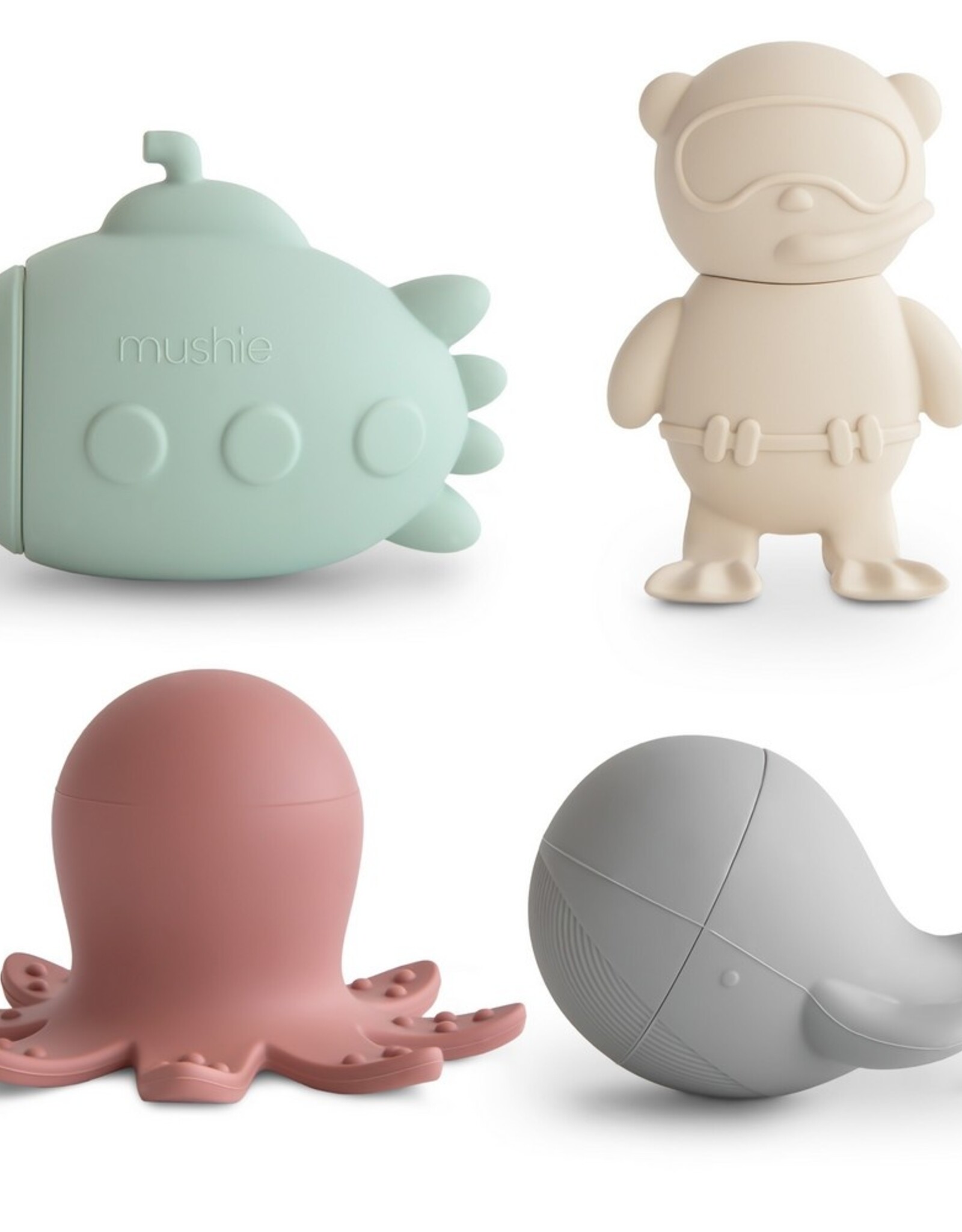 Mushie Badspeelset Sealife 4 stuks