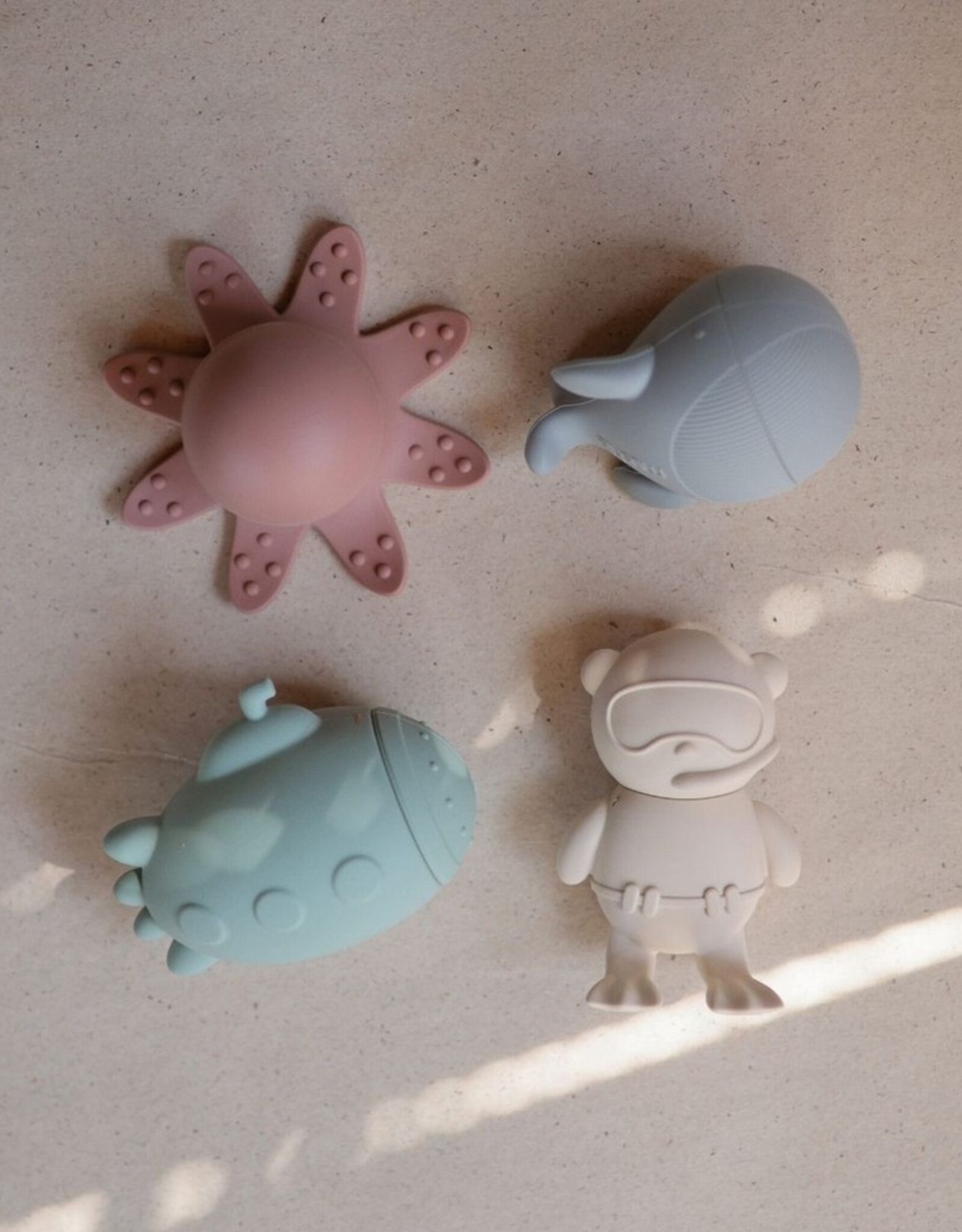 Mushie Badspeelset Sealife 4 stuks