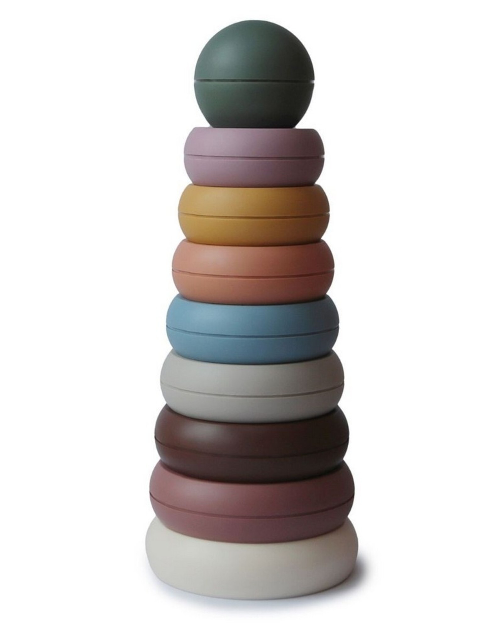 Mushie Stapeltoren met ringen Rustic
