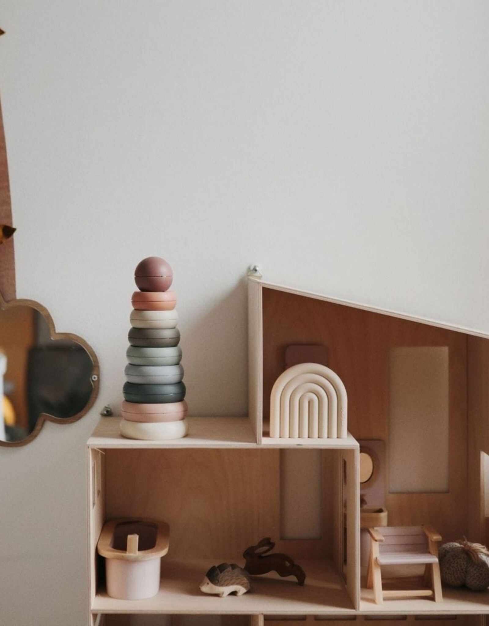 Mushie Stapeltoren met ringen Original