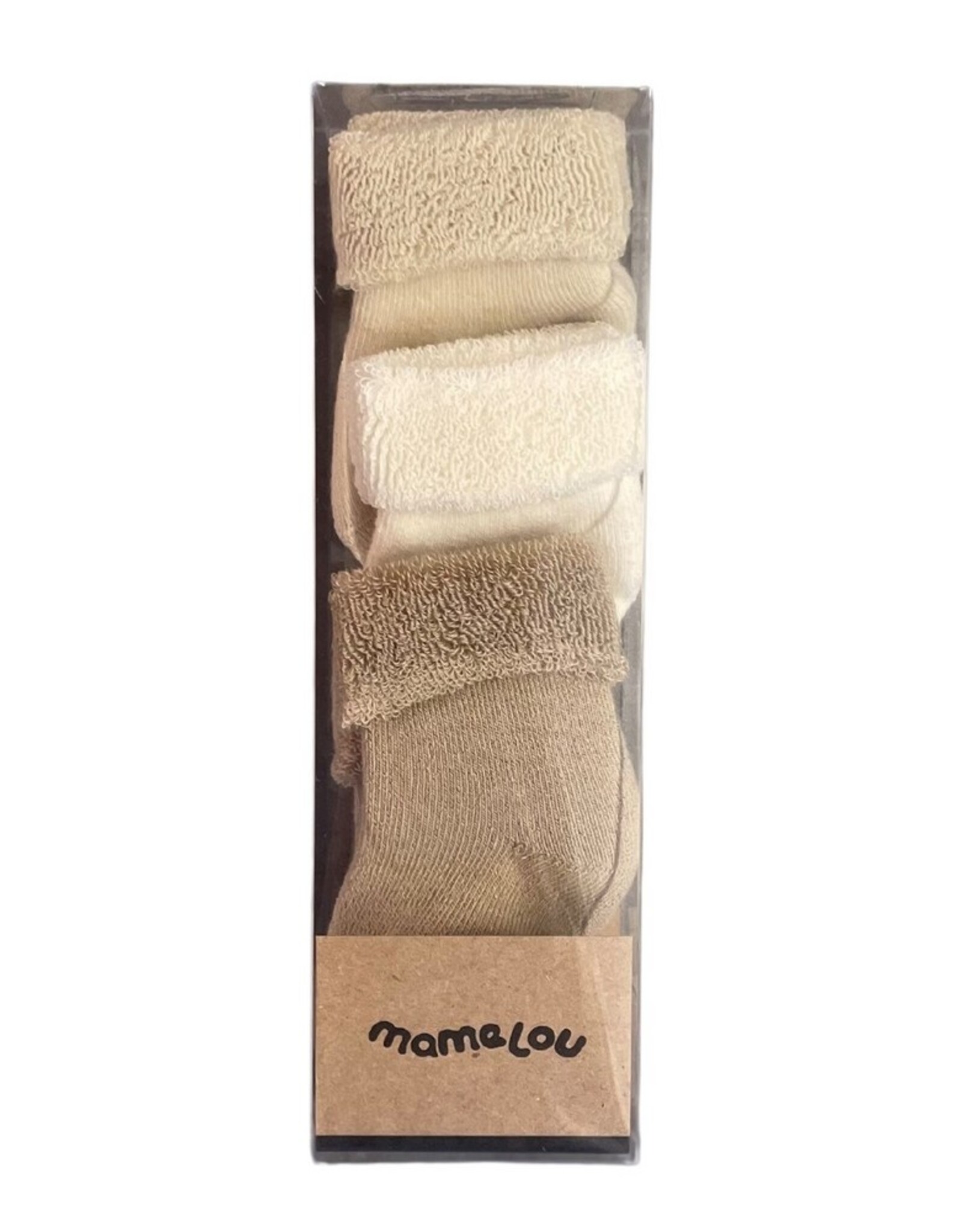 Mamelou Sokjes 3 paar Natural