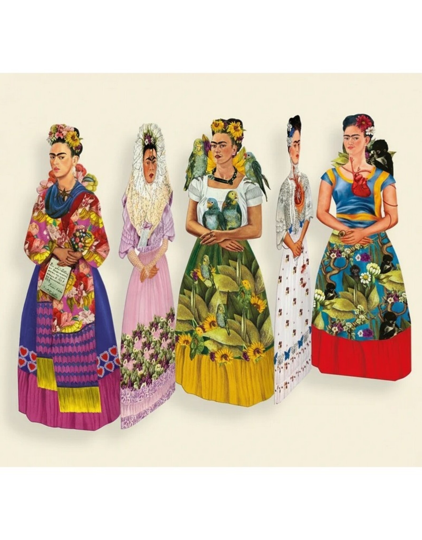Mon Petit Art Boekenlegger 5 stuks Frida Kahlo