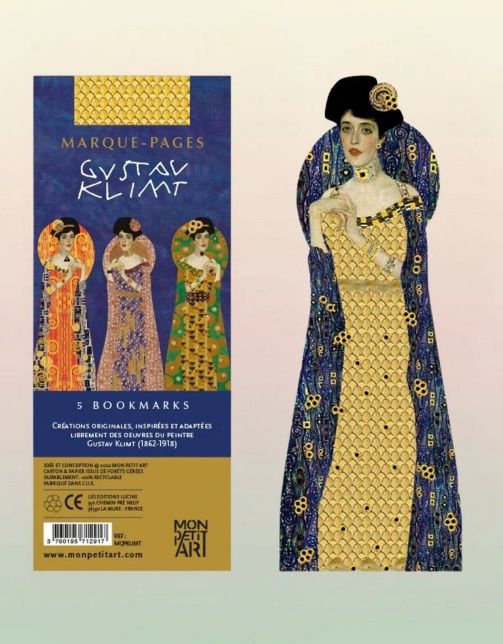 Mon Petit Art Boekenlegger 5 stuks Klimt Adéle