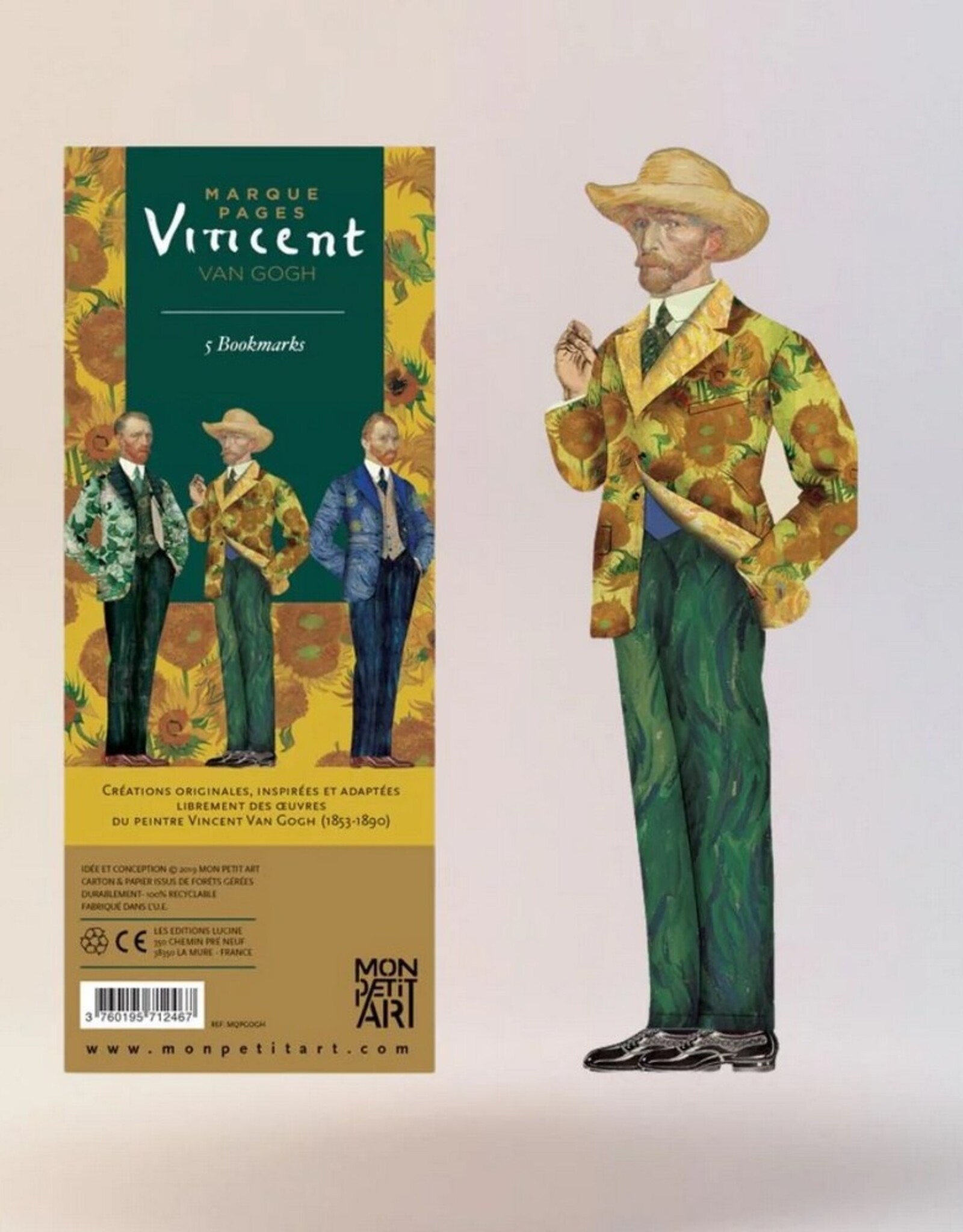 Mon Petit Art Boekenlegger 5 stuks Van Gogh