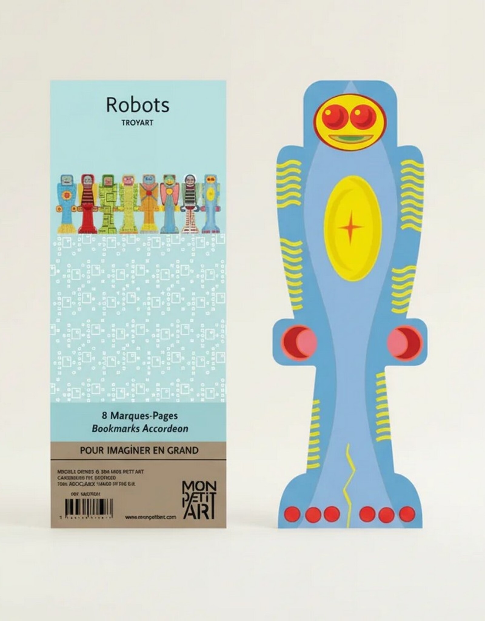Mon Petit Art Boekenlegger 8 stuks Robots