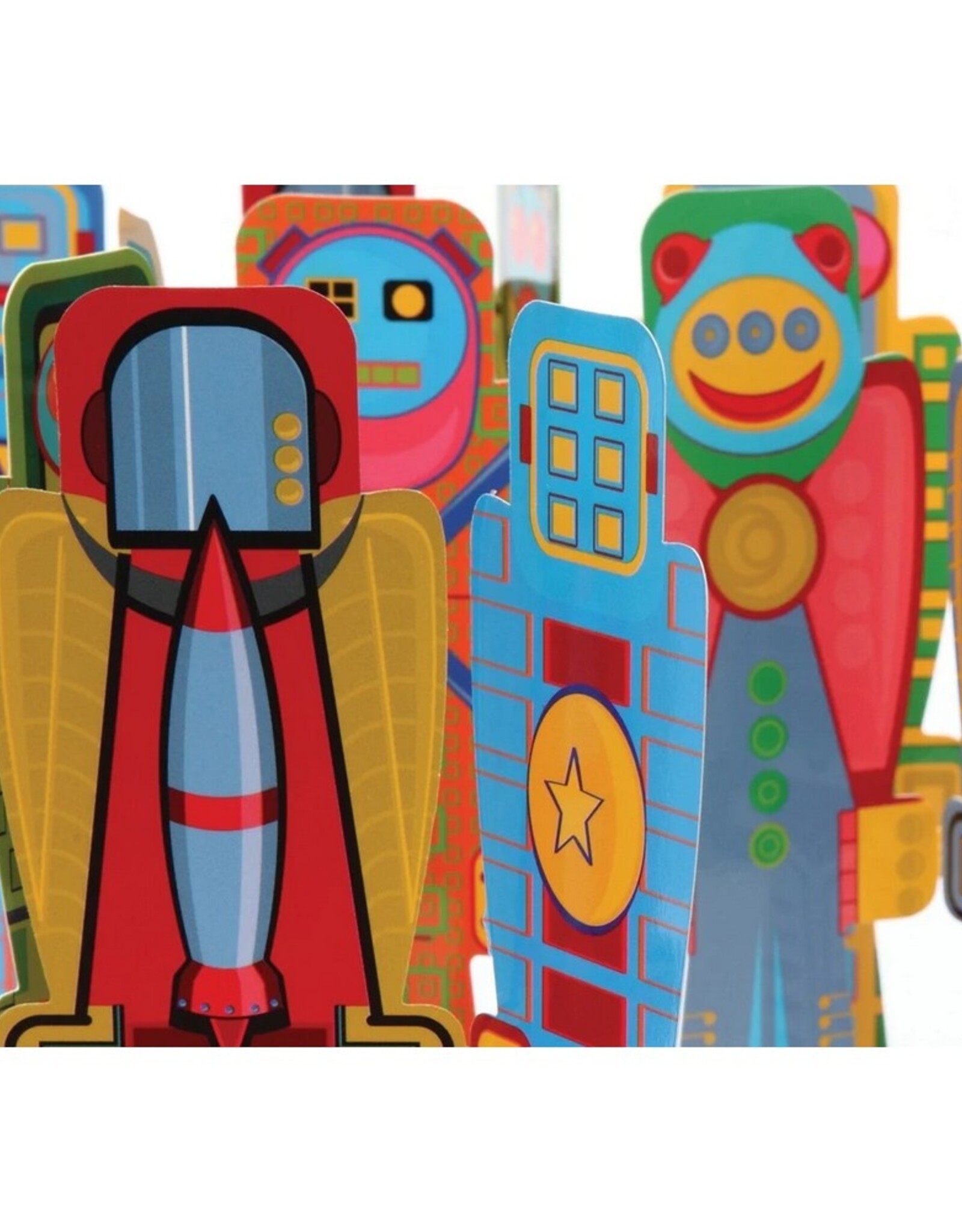 Mon Petit Art Boekenlegger 8 stuks Robots