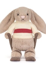 Jellycat Knuffel Bashful Bunny Gold Medal Ski Outfit