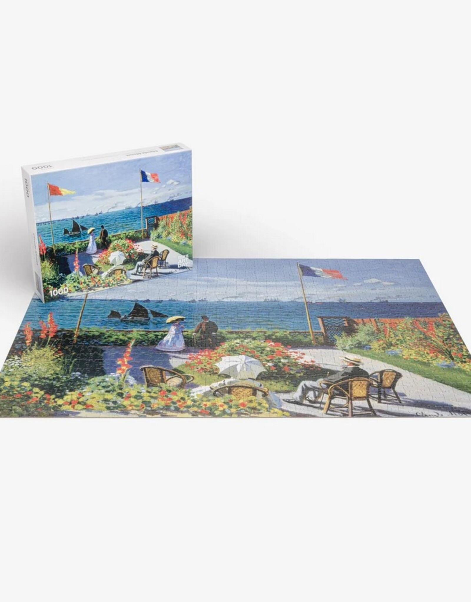 Today Is Art Day Puzzel Claude Monet Garden at Sainte-Adresse 1000 stukjes