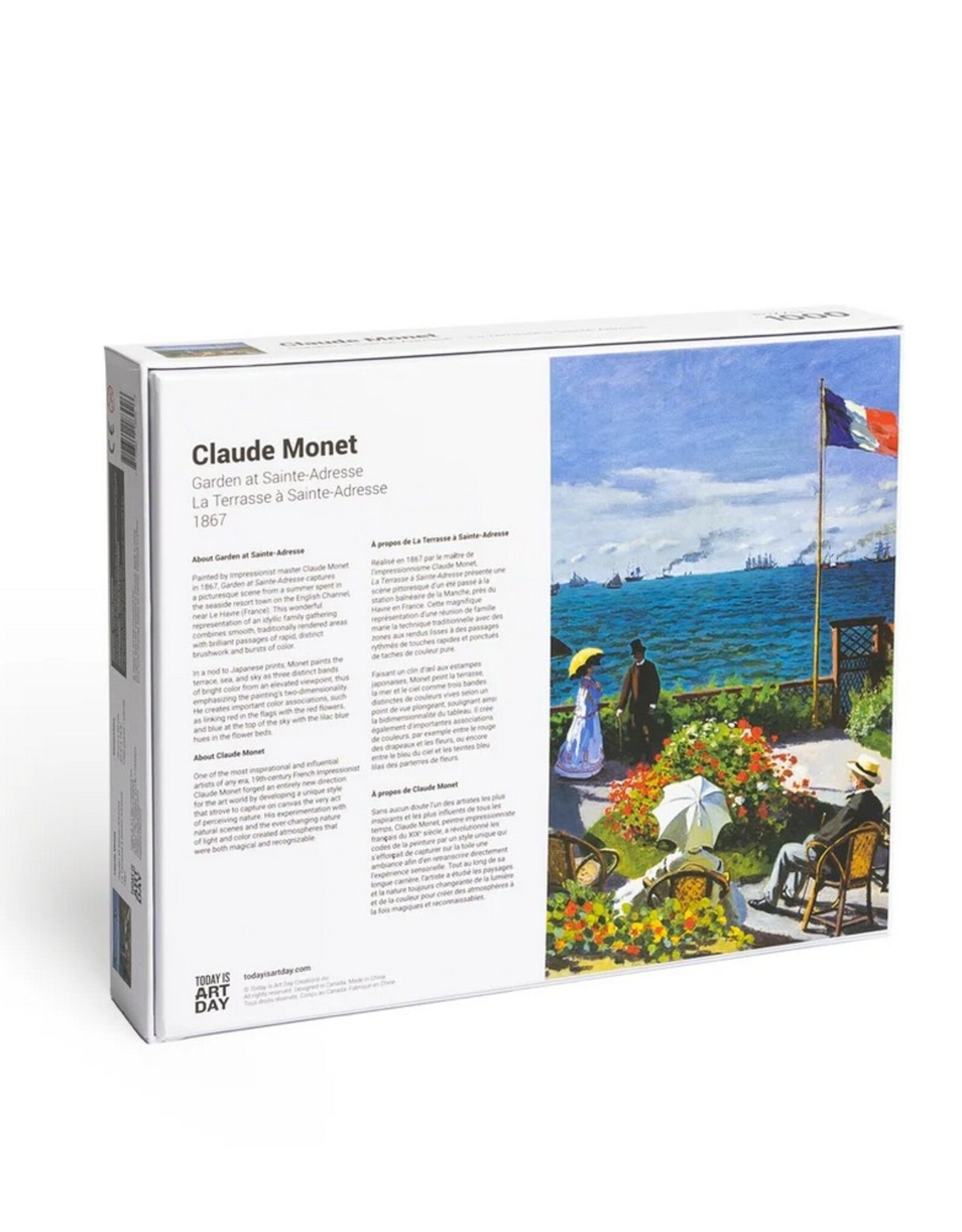 Today Is Art Day Puzzel Claude Monet Garden at Sainte-Adresse 1000 stukjes