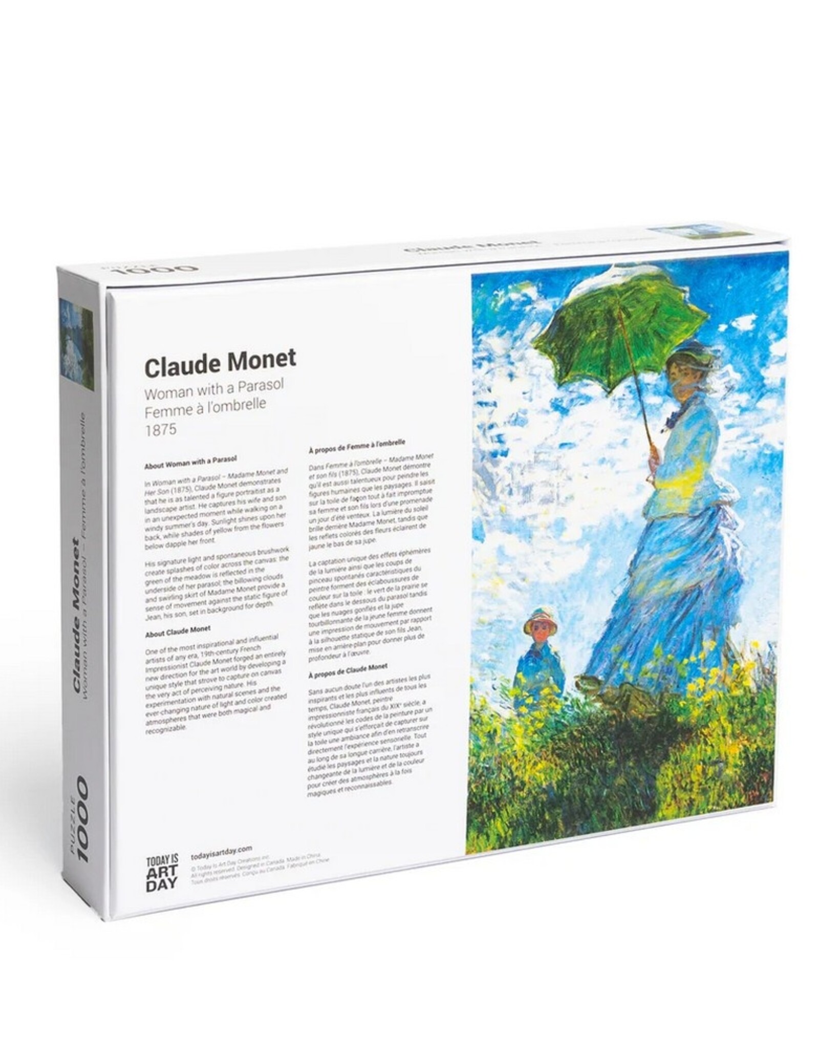 Today Is Art Day Puzzel Claude Monet Woman with a Parasol 1000 stukjes
