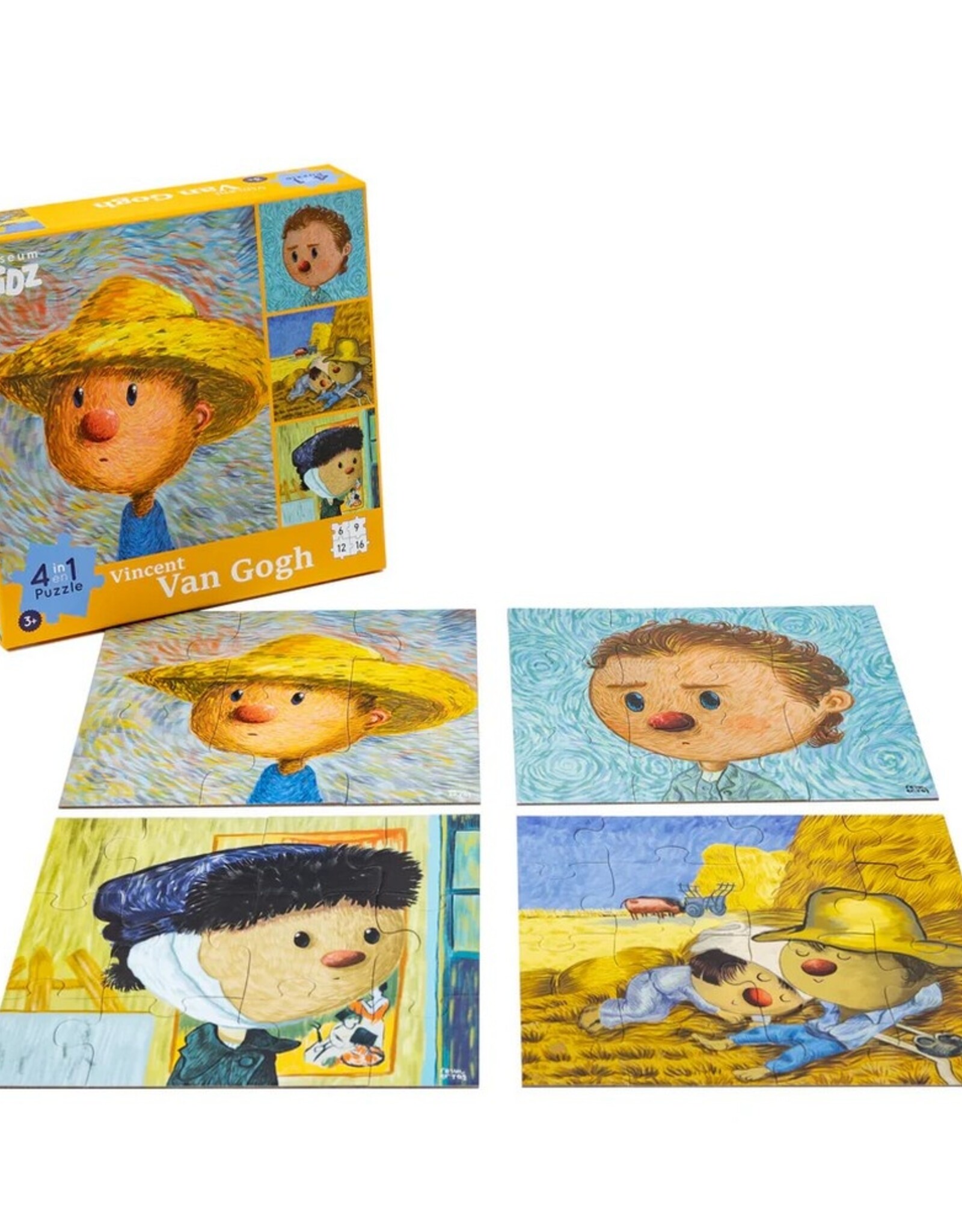 Today Is Art Day Puzzel Museum Kidz Van Gogh 4in1