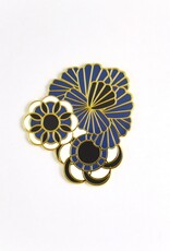 Michael Barnaart Broche Delfts Blauw Floral