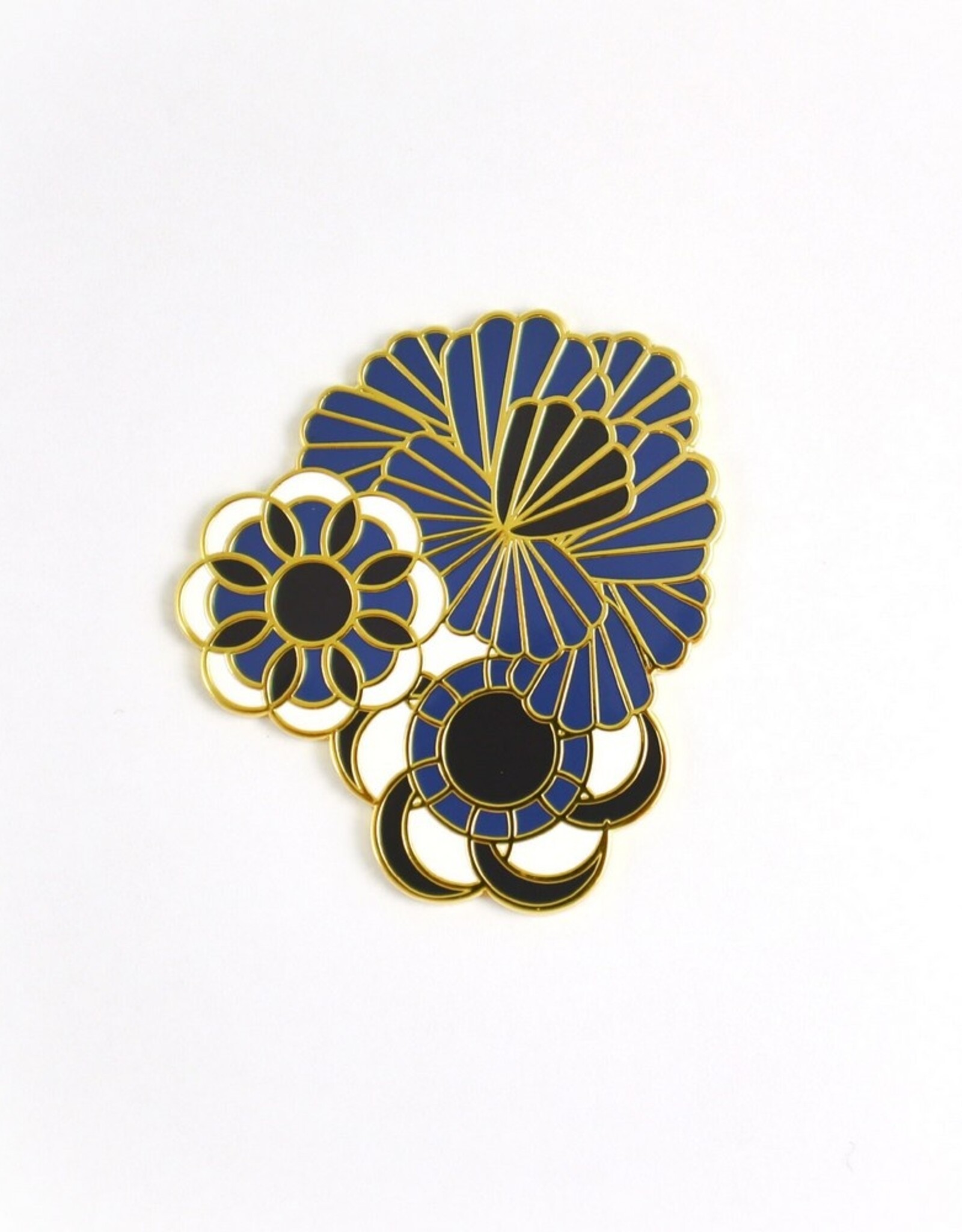 Michael Barnaart Broche Delfts Blauw Floral