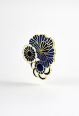 Michael Barnaart Broche Delfts Blauw Floral