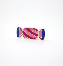 Michael Barnaart Broche Candy Cassis Bleu