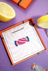 Michael Barnaart Broche Candy Cassis Bleu