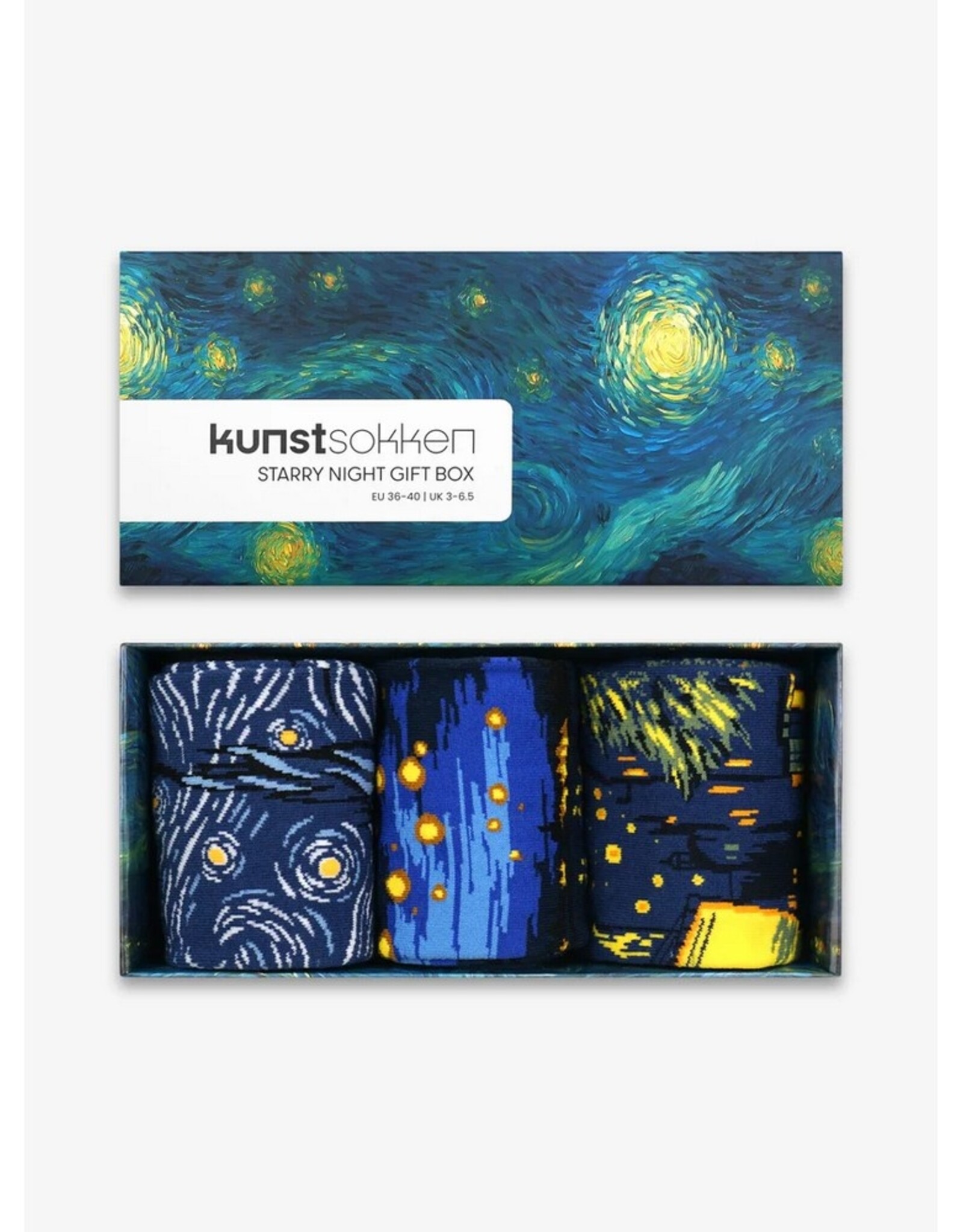 Kunstsokken Sokken Van Gogh 3-pack 41-46