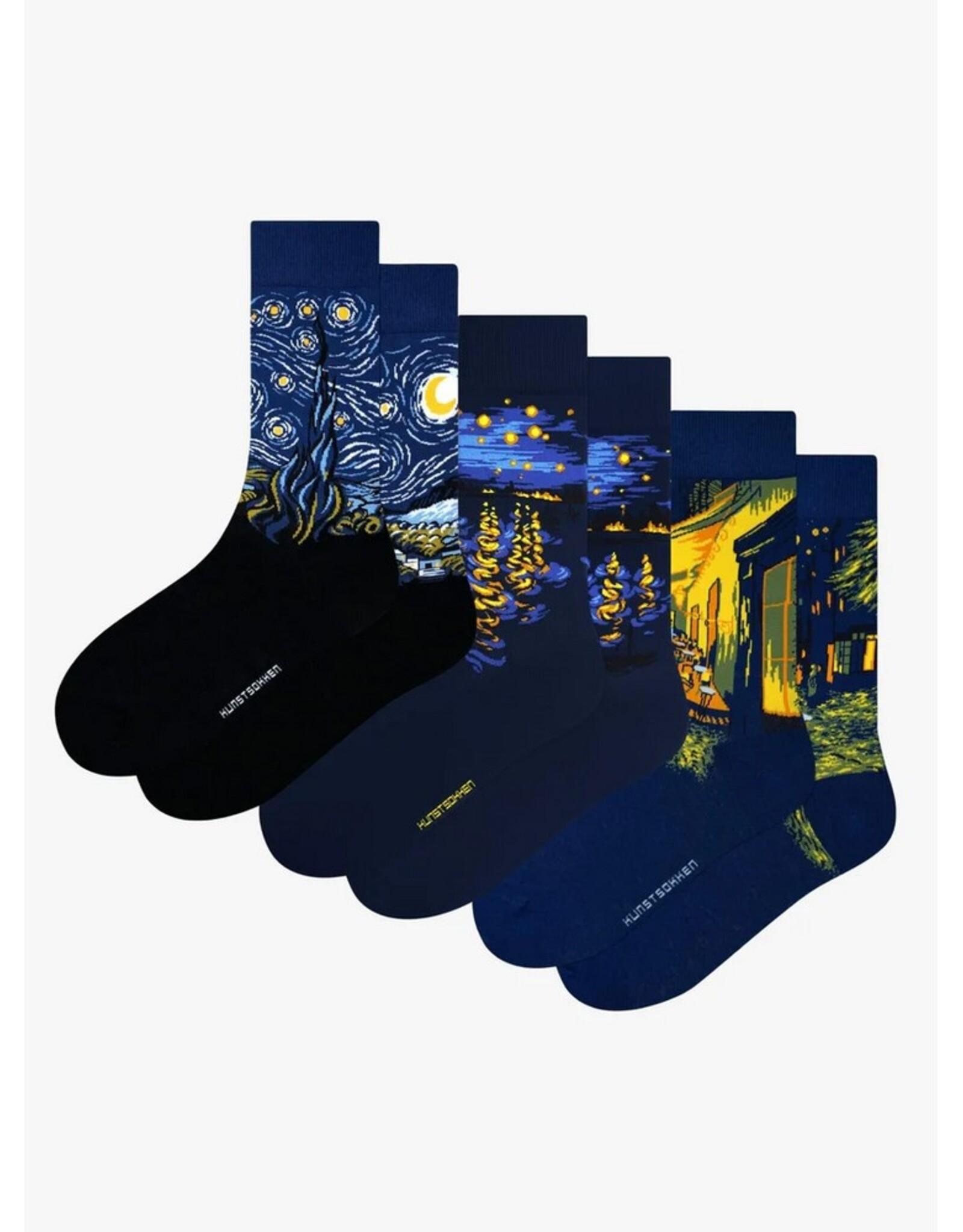 Kunstsokken Sokken Van Gogh 3-pack 41-46