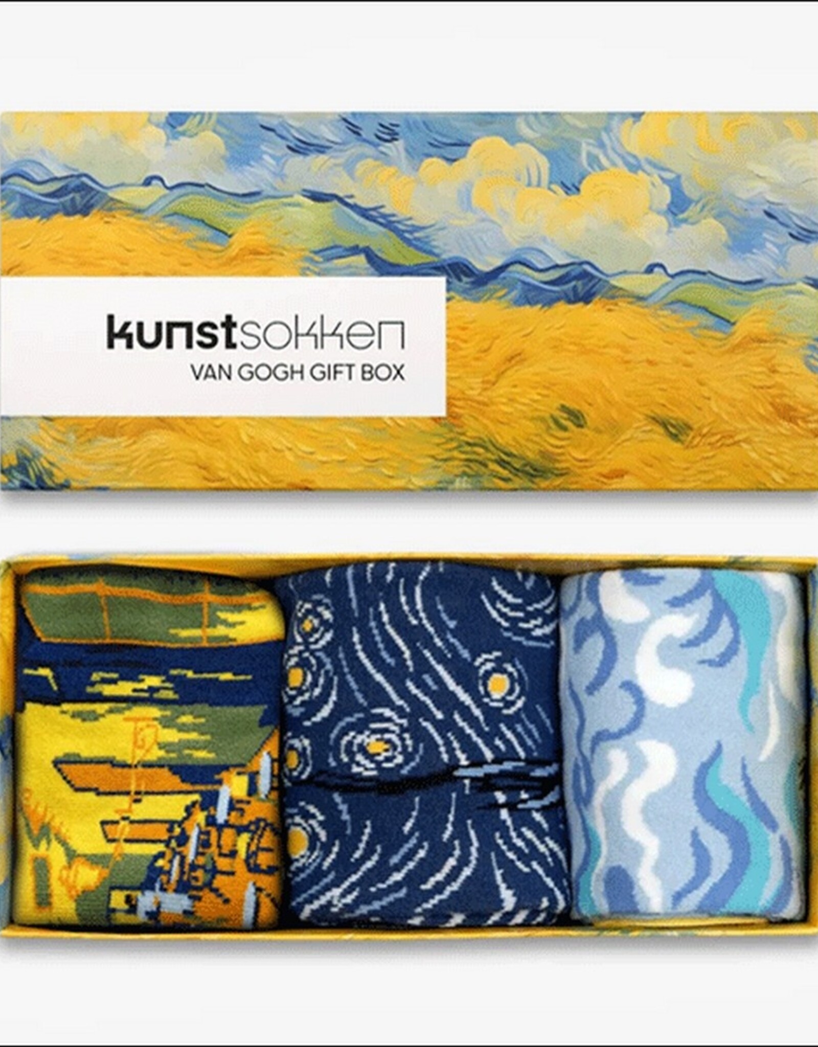 Kunstsokken Sokken Van Gogh 3-pack 36-40
