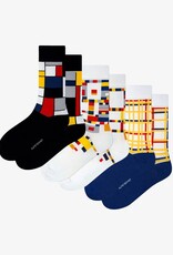 Kunstsokken Sokken Mondriaan 3-pack 41-46