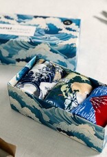 Kunstsokken Sokken Hokusai 3-pack 36-40