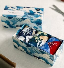 Kunstsokken Sokken Hokusai 3-pack 36-40