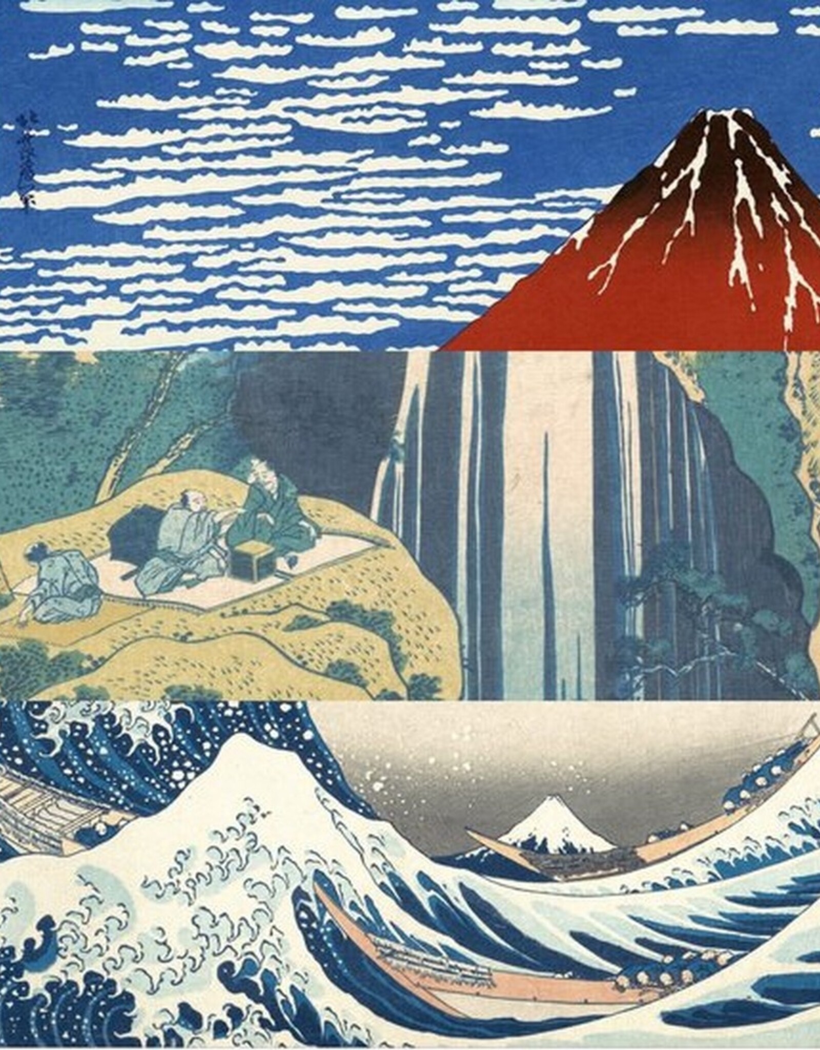 Kunstsokken Sokken Hokusai 3-pack 36-40