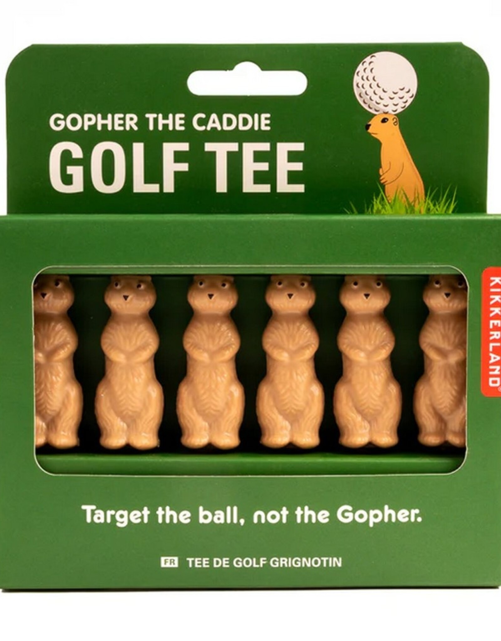 Kikkerland Golf Tee Gopher the Caddie