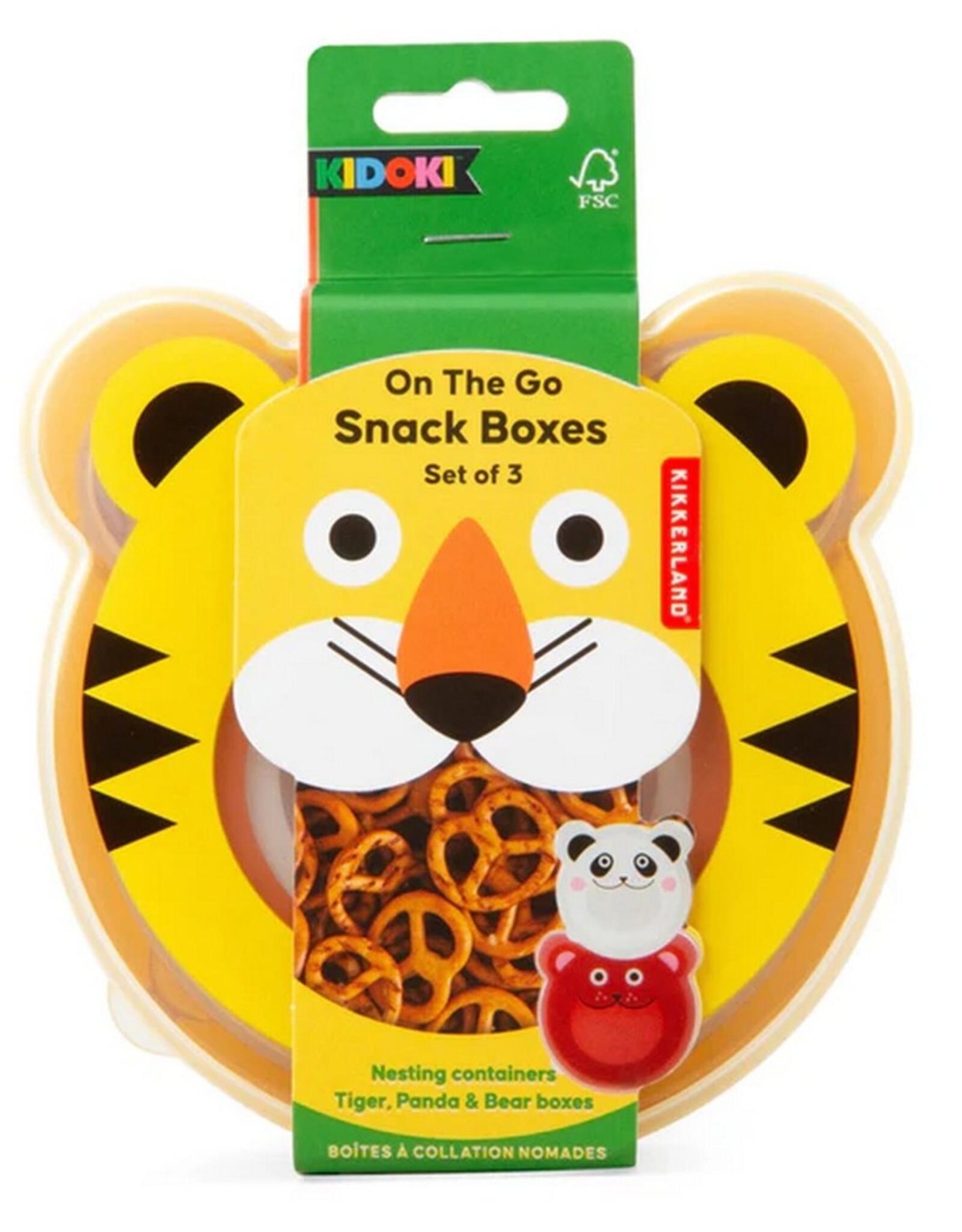 Kikkerland Snack Boxes on the go Set van 3