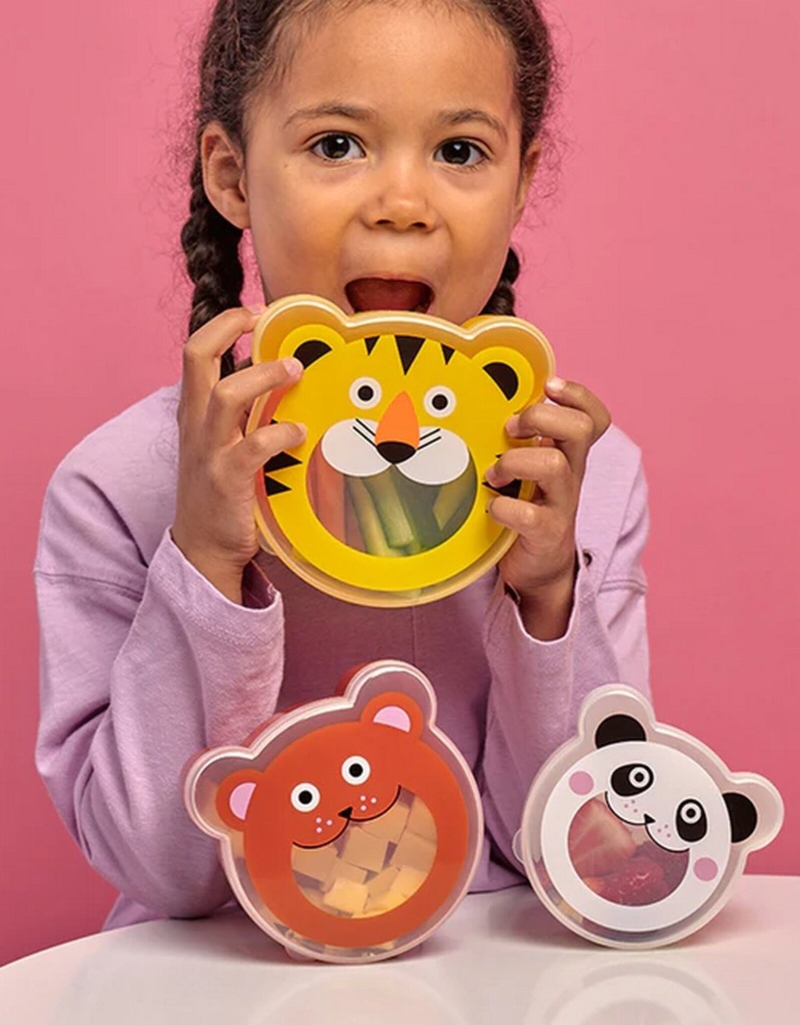 Kikkerland Snack Boxes on the go Set van 3