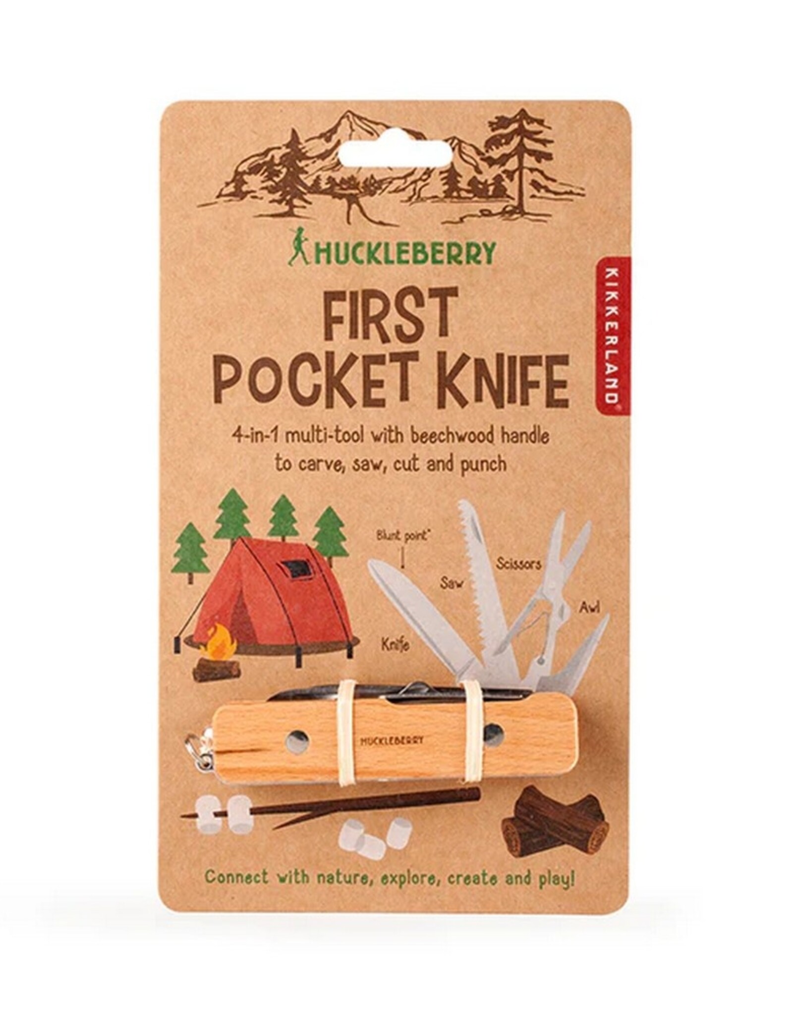 Kikkerland Huckleberry Pocket Knife