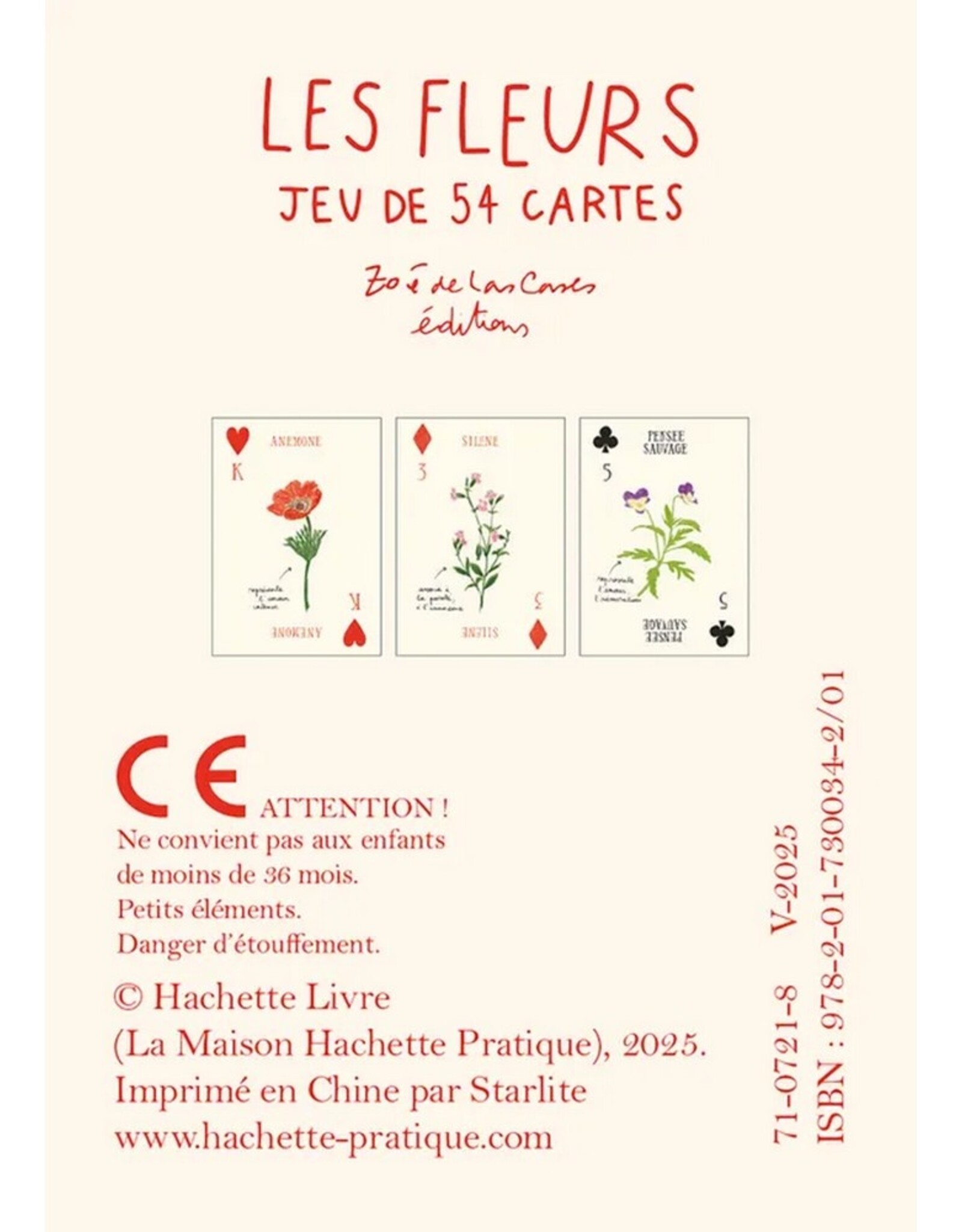 Hachette Livre Speelkaarten Les Fleurs