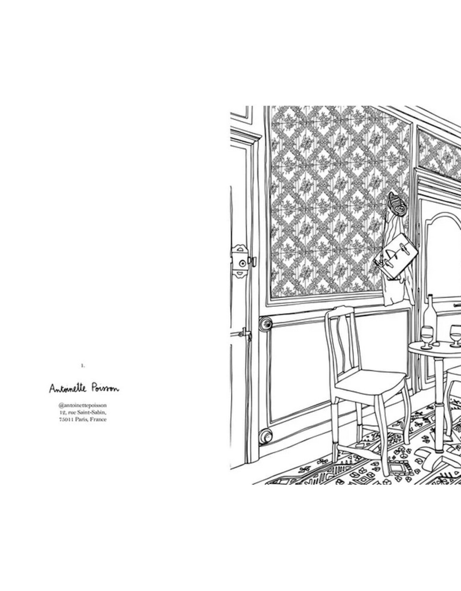 Hachette Livre Kleurboek Intérieurs